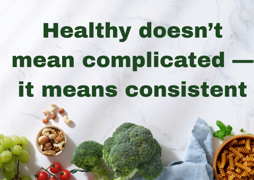 Healthy balanced meal