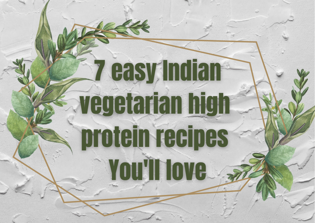 Vegetarian high protein dinner