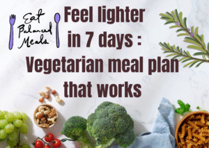 Vegetarian diet plan for weight lose